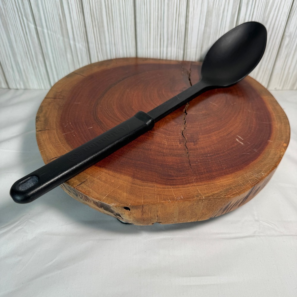 Calphalon Black Nylon Solid Mixing Serving Spoon‎ Heat Resistant 400F 14 Inch